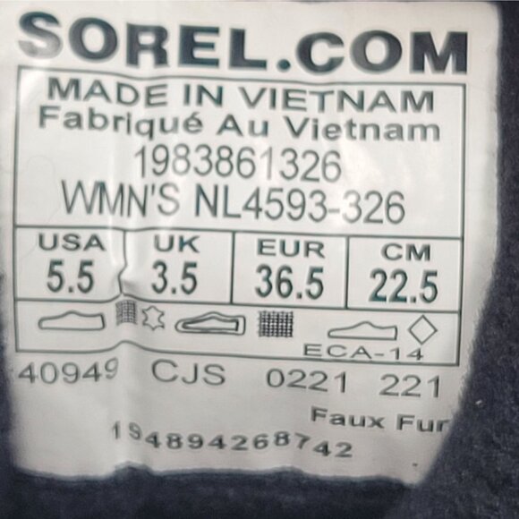 Sorel Kinetic Rnegd Women's Olive Black Waterproof Shoes NL4593-326 US Size 5.5 - Picture 10 of 10